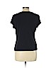 Ann Taylor Factory Black Short Sleeve Top Size L (petite) - photo 2