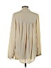 H&M 100% Polyester Tan Long Sleeve Blouse Size 4 - photo 2