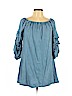Zara 100% Lyocell Blue Casual Dress Size L - photo 1