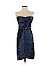 BCBGMAXAZRIA 100% Polyester Blue Cocktail Dress Size 4 - photo 1