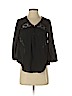 American Eagle Outfitters 100% Polyester Black 3/4 Sleeve Blouse Size XS - photo 1