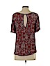 Forever 21 100% Rayon Burgundy Short Sleeve Blouse Size S - photo 2