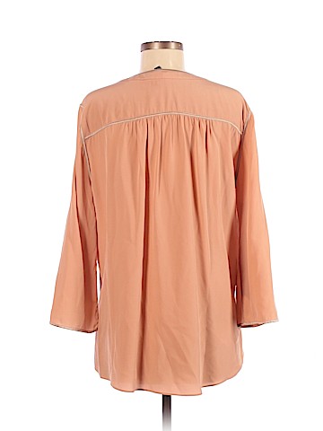 BCBGMAXAZRIA 3/4 Sleeve Silk Top (view 2)