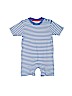 JoJo Maman Bebe 100% Cotton Stripes Blue Short Sleeve Outfit Size 6-12 mo - photo 1