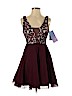 Dear Moon 100% Polyester Burgundy Cocktail Dress Size 3 - photo 1