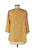 HD in Paris 100% Polyester Yellow 3/4 Sleeve Blouse Size 6 - photo 2