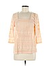 Lucky Brand Orange 3/4 Sleeve Top Size M - photo 1