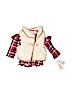 Little Lass 100% Polyester Ivory Faux Fur Vest 9-12 MO / 12 MO - photo 1