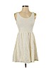 Lush 100% Cotton Ivory Cocktail Dress Size S - photo 1