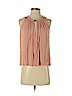 H&M 100% Viscose Tan Sleeveless Blouse Size S - photo 1