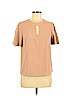 Monteau Tan Short Sleeve Blouse Size M - photo 1
