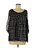 an original MILLY of New York Black 3/4 Sleeve Blouse Size 8 - photo 1
