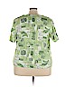 Keneth Too! Green Short Sleeve Top Size 3X - photo 2