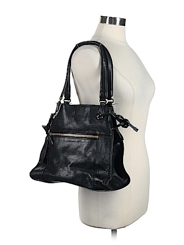 Black Saks Fifth Avenue Satchel (view 2)