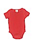 Hanna Andersson 100% Cotton Red Short Sleeve Onesie Size 60 cm / US 3-6 MO - photo 1