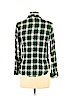 H&M 100% Viscose Green Long Sleeve Button-Down Shirt Size 10 - photo 2