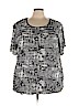 Maggie Gray Short Sleeve Top Size 3X - photo 1