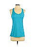 Nike 100% Polyester Blue Active Tank Size S - photo 1