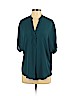 Forever 21 100% Polyester Teal Short Sleeve Blouse Size S - photo 1