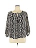 American Eagle Outfitters 100% Polyester Black 3/4 Sleeve Blouse Size XL - photo 1