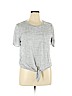 J. Crew Factory Store Gray Short Sleeve Top Size XL - photo 1