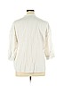 Eileen Fisher 100% Cotton White 3/4 Sleeve Button-Down Shirt Size L - photo 2