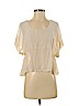 Forever 21 100% Polyester Tan Short Sleeve Blouse Size S - photo 1