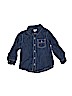 Old Navy 100% Cotton Solid Blue Long Sleeve Button-Down Shirt Size 3T - photo 1