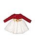 Bonnie Baby Color Block Red Special Occasion Dress 9-12 MO / 12 MO - photo 2