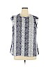 Elle 100% Polyester Blue Short Sleeve Blouse Size XL - photo 1