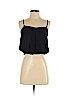 Material Girl 100% Polyester Black Sleeveless Blouse Size S - photo 1