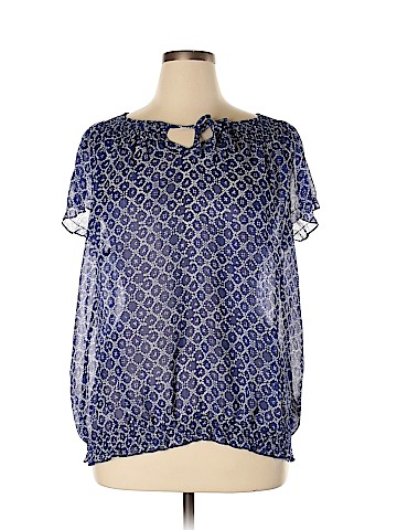 Liz Claiborne Short Sleeve Blouse (view 1)
