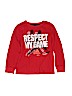 Adidas 100% Cotton Red Long Sleeve T-Shirt Size 6 - photo 1