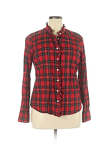 J. Crew Factory Store Long Sleeve Button-Down Shirt (view 1)
