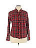 J. Crew Factory Store 100% Cotton Red Long Sleeve Button-Down Shirt Size XL - photo 1