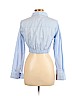 Forever 21 100% Cotton Blue Long Sleeve Blouse Size L - photo 2