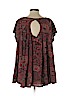 plume and Thread Burgundy Short Sleeve Top Size Sm - Med - photo 2