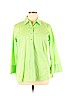 CHRISTINE ALEXANDER Green Long Sleeve Button-Down Shirt Size XL - photo 1