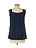 New York & Company Blue Sleeveless Blouse Size M - photo 2