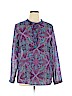 Banana Republic Factory Store 100% Polyester Purple Long Sleeve Blouse Size XL - photo 1
