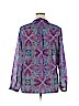 Banana Republic Factory Store 100% Polyester Purple Long Sleeve Blouse Size XL - photo 2