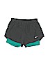 Nike 100% Polyester Gray Athletic Shorts Size M - photo 1
