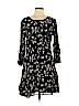 Lucky Brand 100% Polyester Black Casual Dress Size 8 - photo 1
