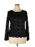 Calvin Klein Black Long Sleeve Blouse Size XL - photo 1