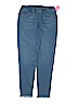 Fab Kids 100% Cotton Solid Blue Jeggings Size 14 - photo 1
