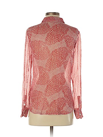 Equipment Long Sleeve Silk Top (view 2)