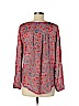 Lucky Brand 100% Rayon Red Long Sleeve Blouse Size M - photo 2