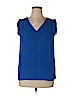 Unbranded 100% Polyester Blue Sleeveless Blouse Size XL - photo 1