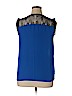 Unbranded 100% Polyester Blue Sleeveless Blouse Size XL - photo 2