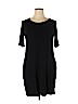 Carapace 100% Rayon Black Casual Dress Size XL - photo 1